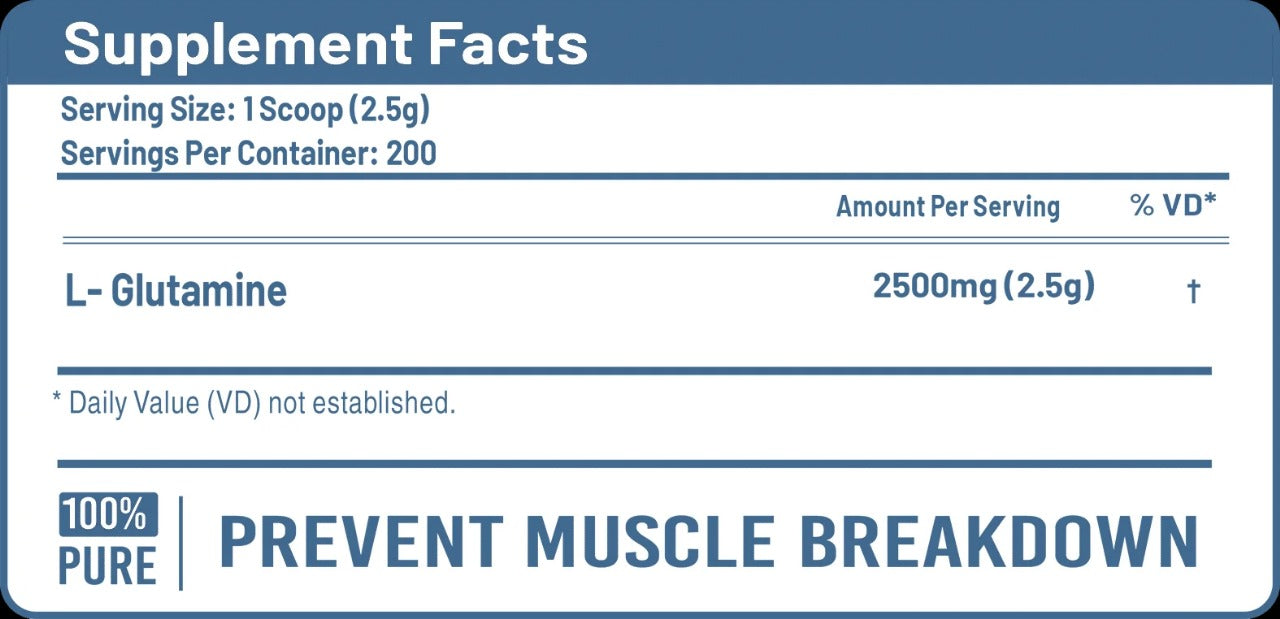 100% Glutamine - Universe Nutrition - 500gr
