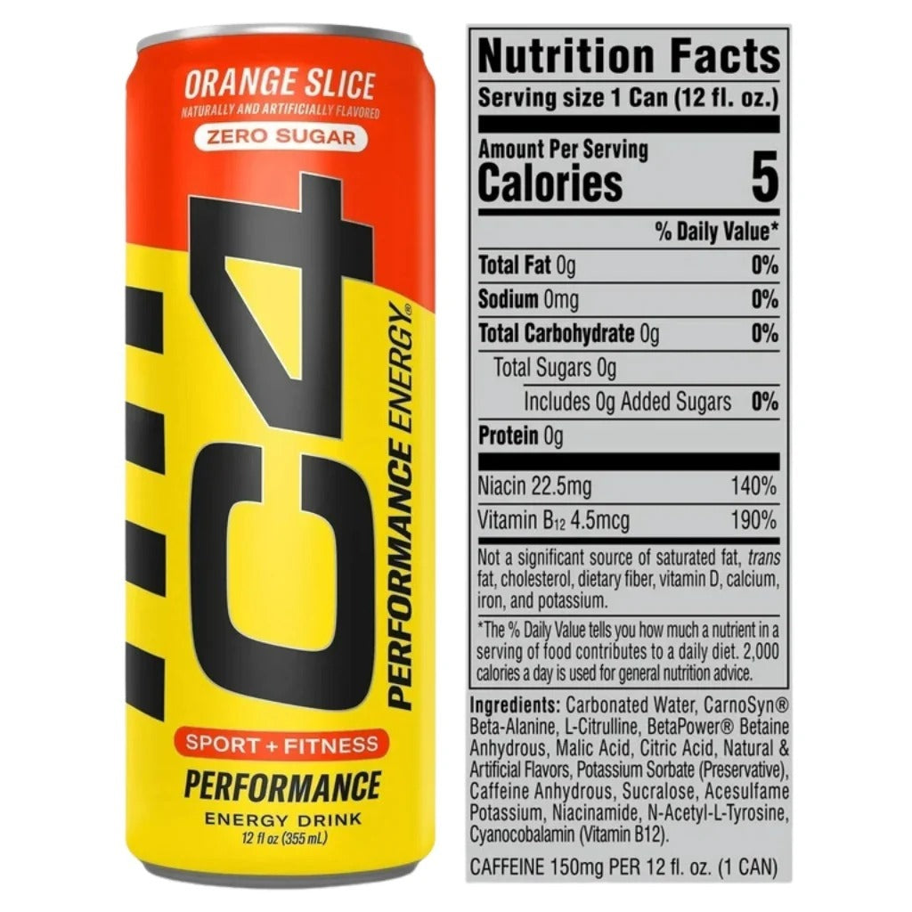 C4 Energy Orange Slice 473ml