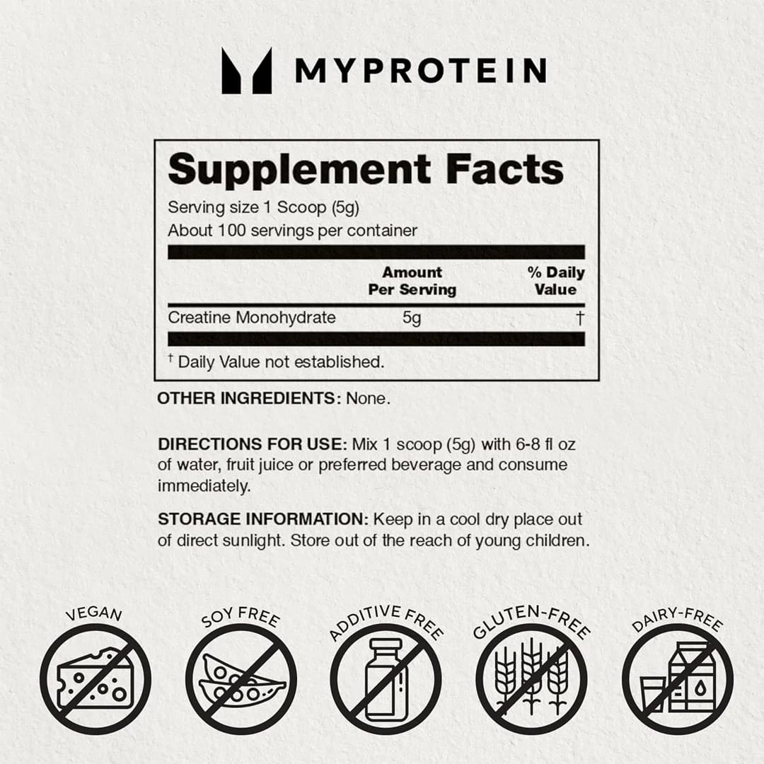 Creatina Monohidrata My Protein - 500gr