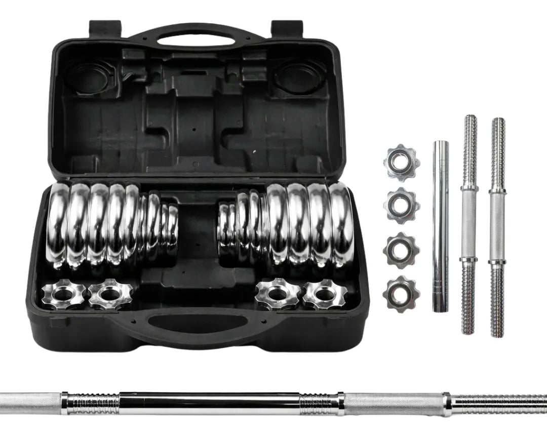 SET DE MANCUERNAS DE 30KG CON ADAPTADOR