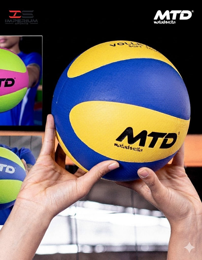 PELOTA DE VOLEY MTD ULTRA - AMARILLO-AZUL