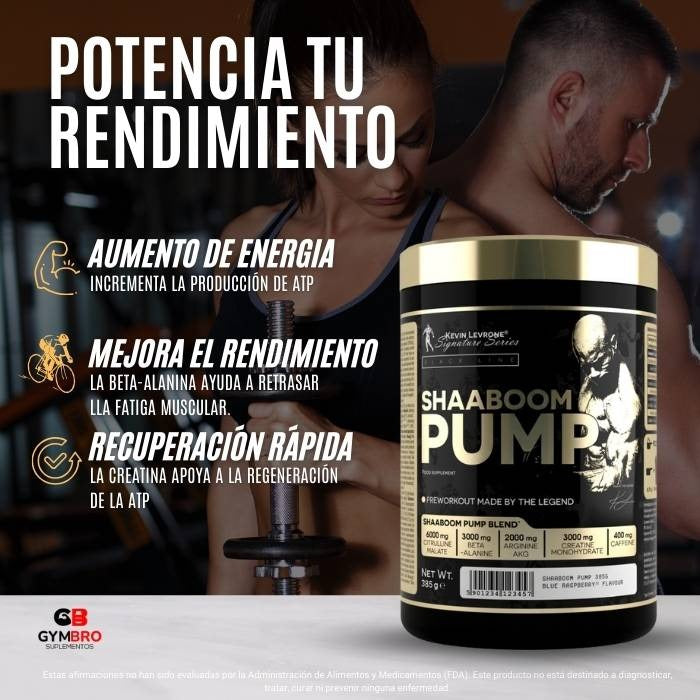 Pre-Entreno Shaaboom Pump/ Kevin Levrone