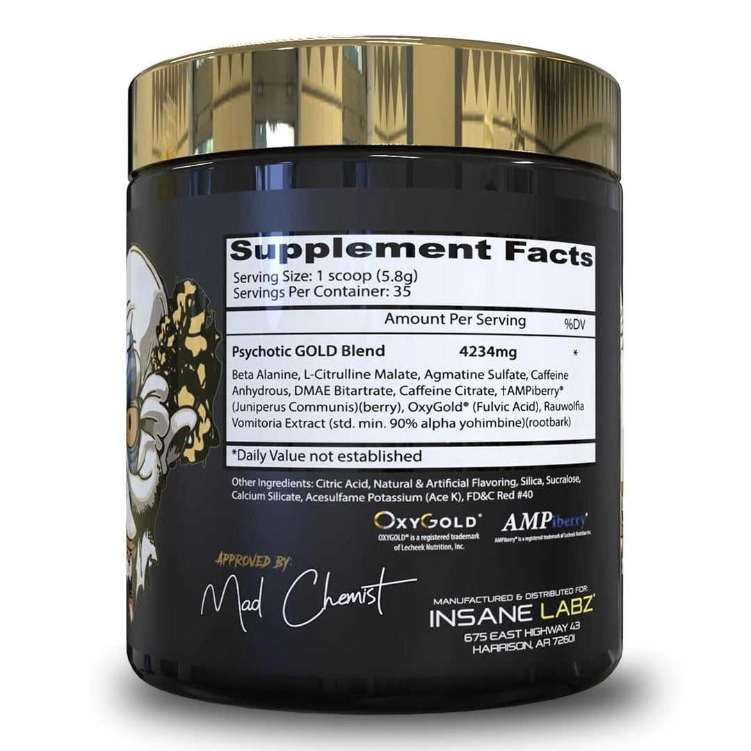 Pre-Entreno/ Psychotic Gold / Insane Labz