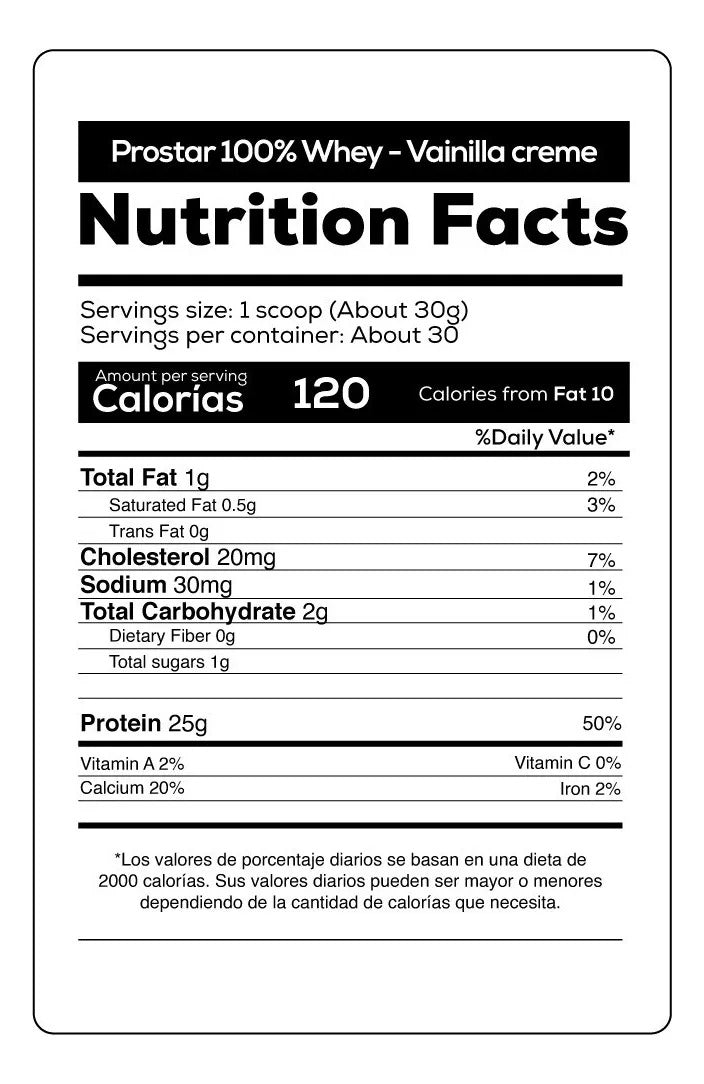 Prostar 100% Whey 2LB