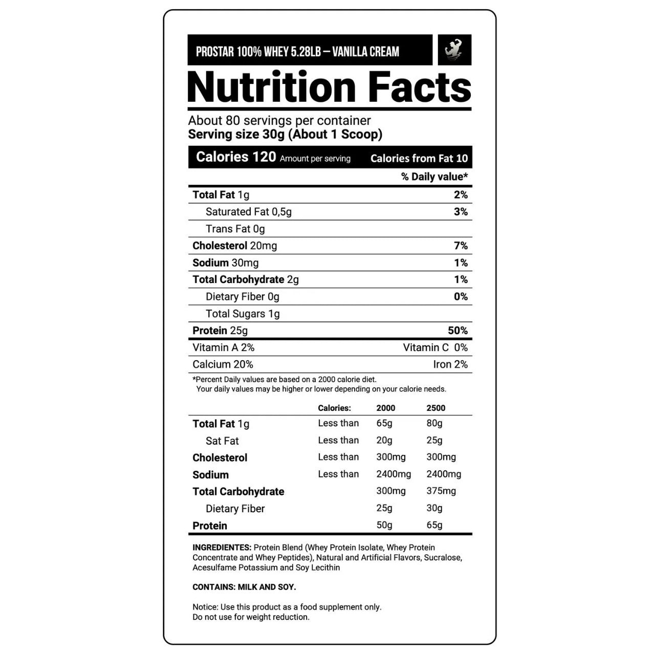 Prostar 100% Whey 5LB