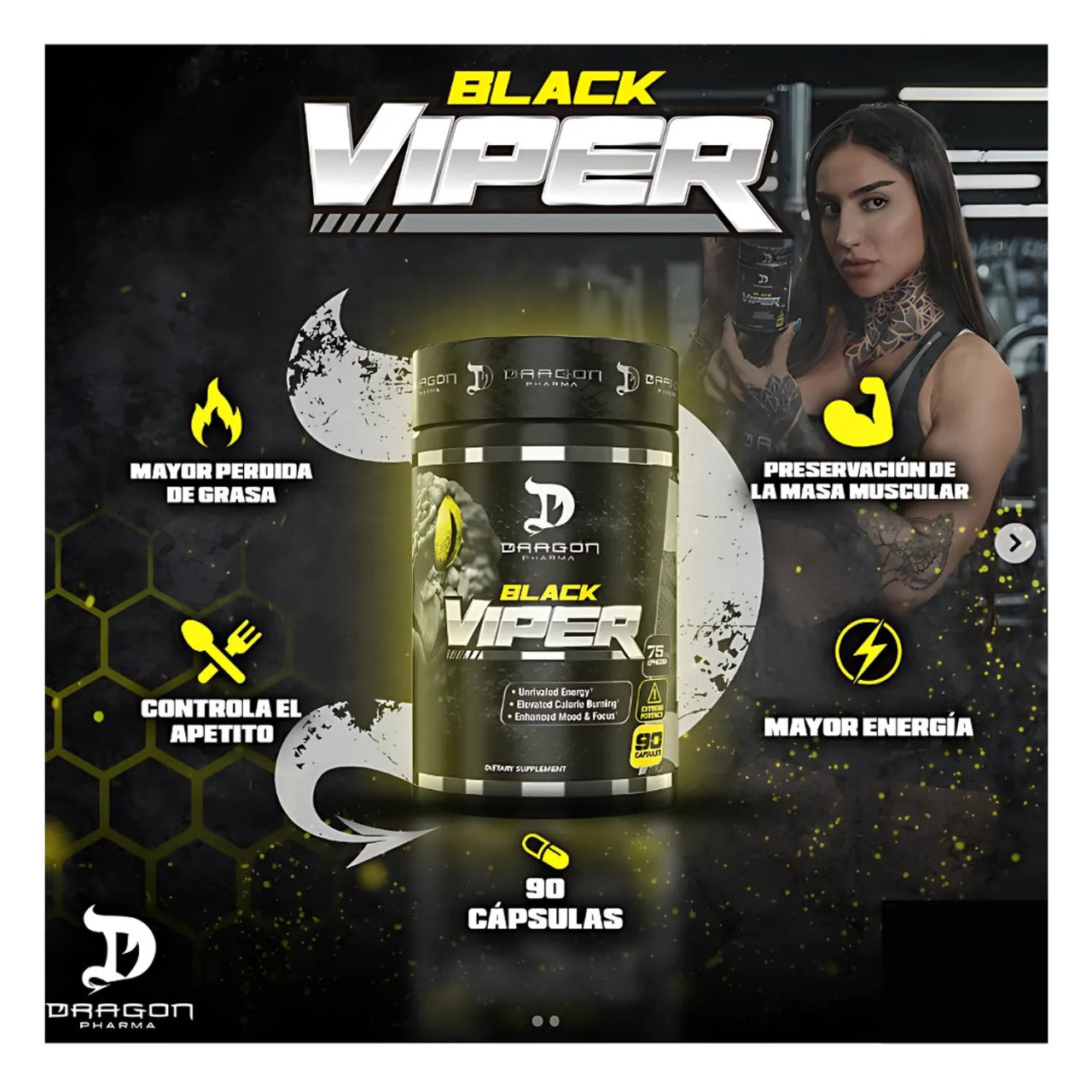 Quemador Black Viper/ Dragon Pharma