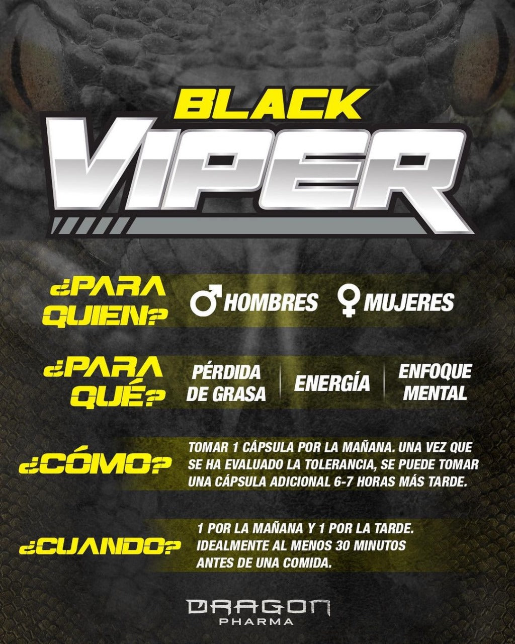 Quemador Black Viper/ Dragon Pharma