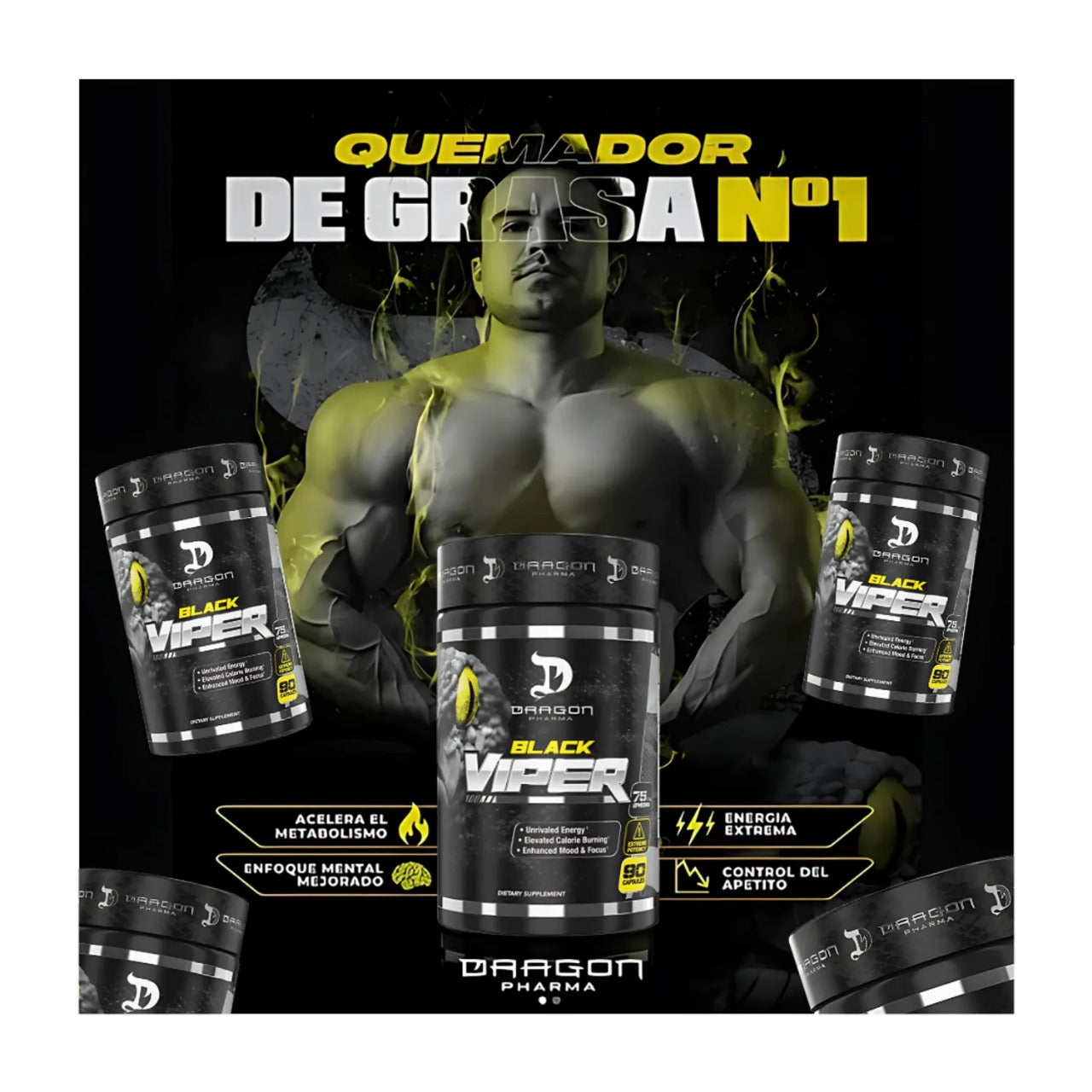 Quemador Black Viper/ Dragon Pharma