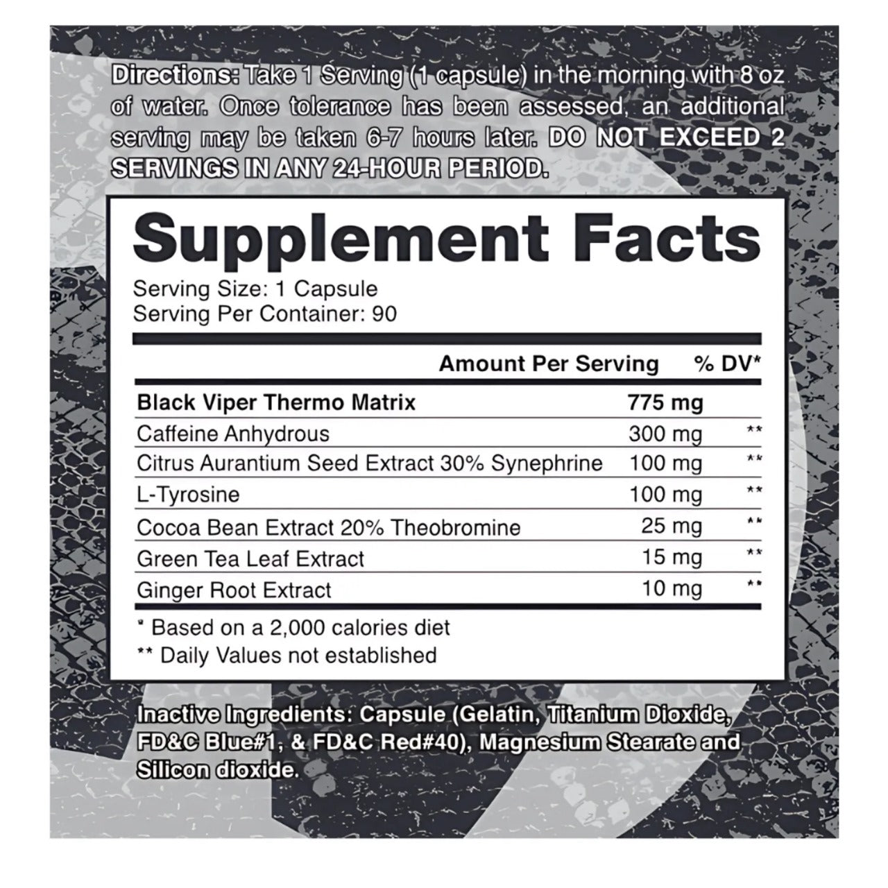 Quemador Black Viper/ Dragon Pharma