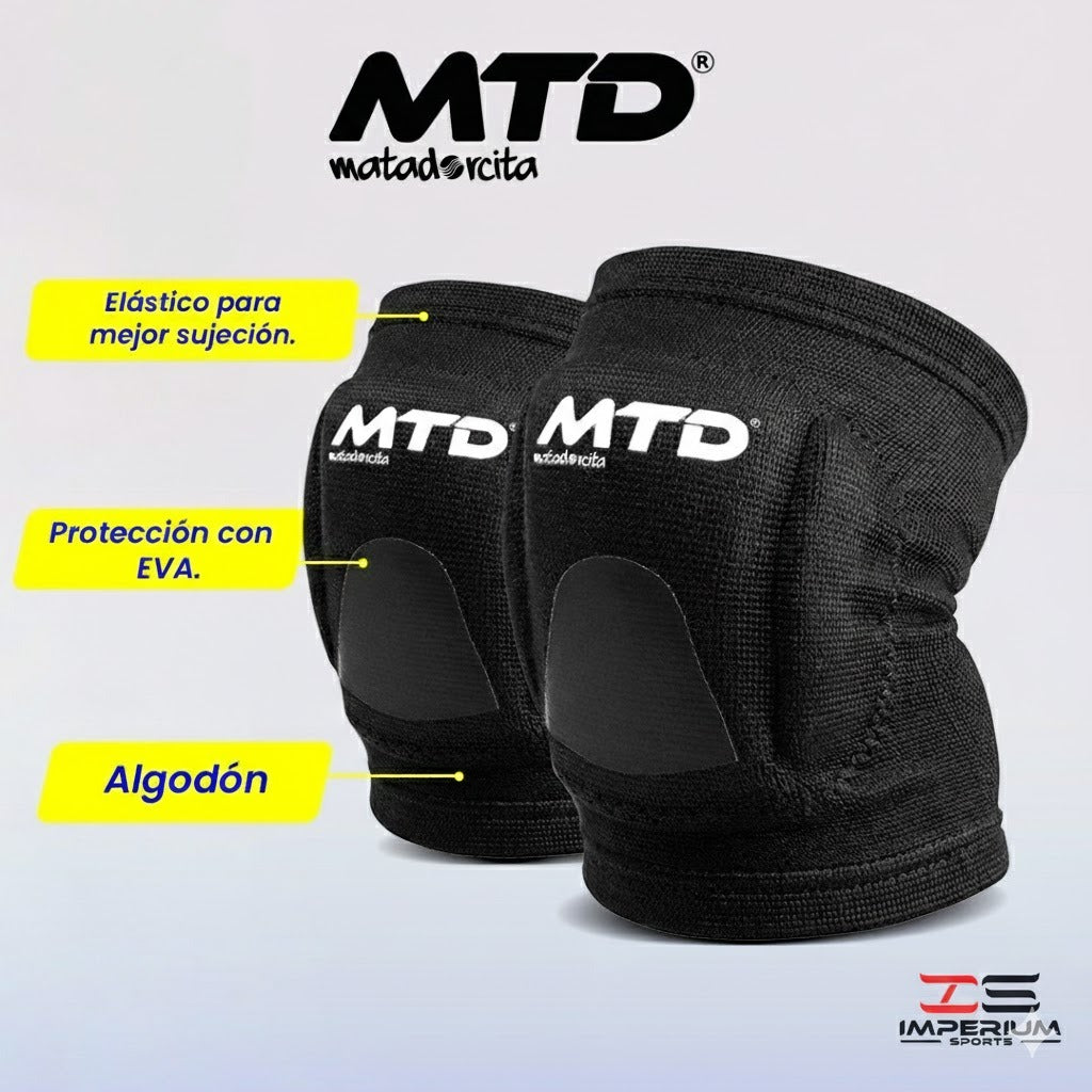 RODILLERA VOLEY MTD - NEGRO